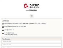 Tablet Screenshot of dicon-sp.com.br